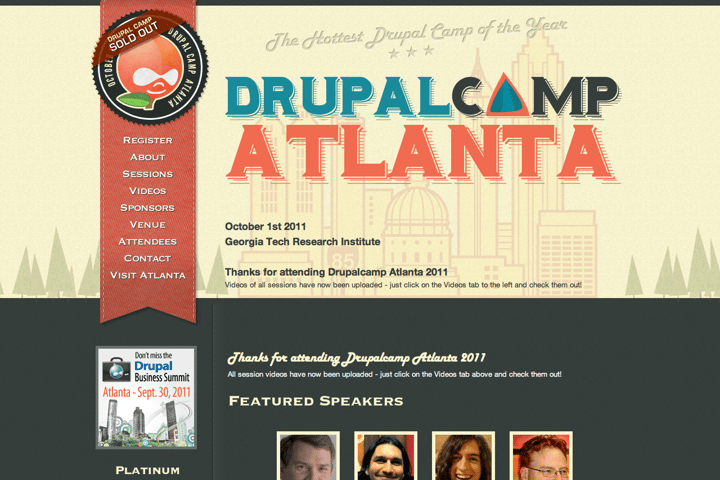 Drupalcamp Atlanta website preview